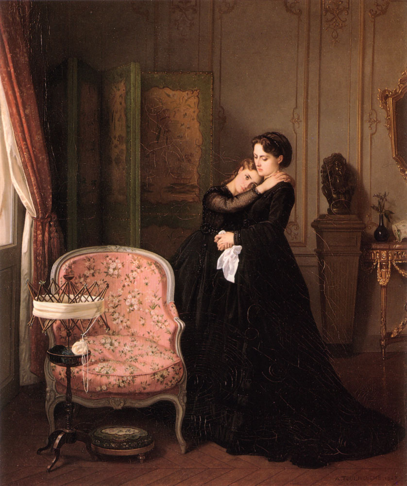 Consolation by Auguste Toulmouche, 1867