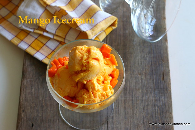 Mango-ice cream