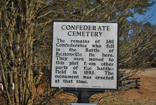 cemetery confederate civilwar battlefield historicalmarker bentonville nationalregister nrhp 70000824 70000460
