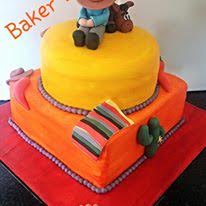 Mexan Themed Birthday Cake by Bernice of Baker B