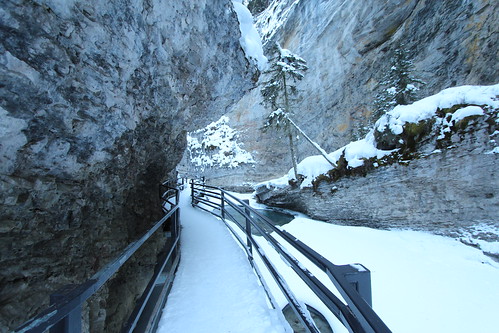 winter canada canyon alberta johnston