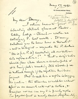 Sherrington to Denny-Brown - 17 May 1932 (S/2/11/7)