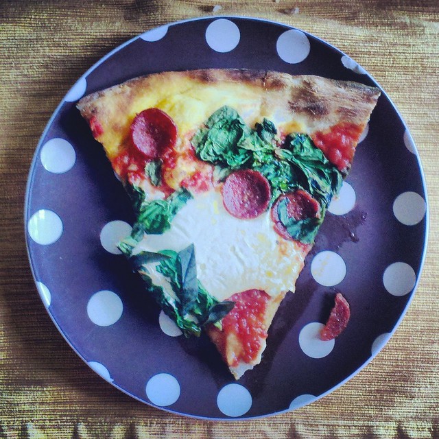 Pizza On A Polka-Dot Plate