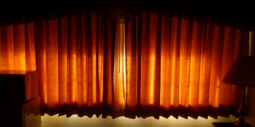 orange sunrise curtains hue