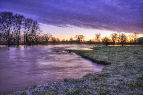 sunrise canon river day flood cloudy sigma 1750 28 avon warwickshire flooded 40d