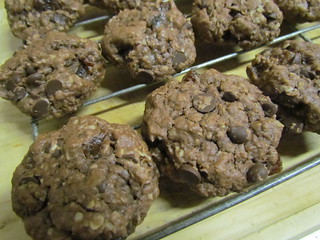 Chocolate Fudgy Oatmeal Cookies
