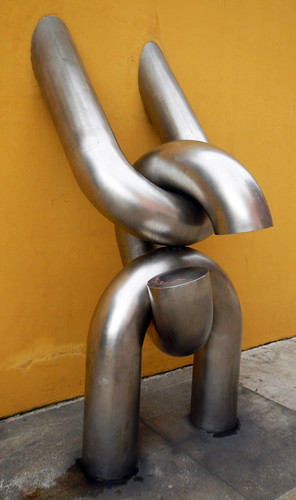 Aviles, Spain: Metal Sculpture