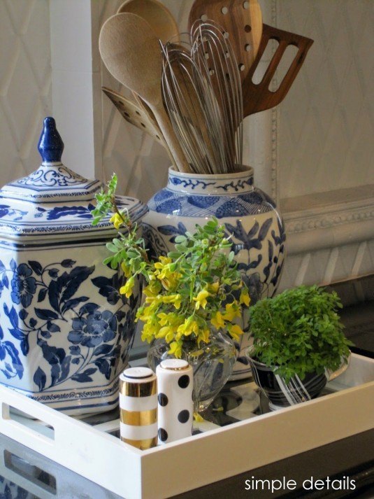 You can use your lovable vases to store your kitchen utensils and beautify your kitchen