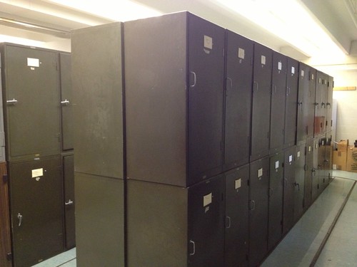 old, drab cabinets, many of which didn't close properly