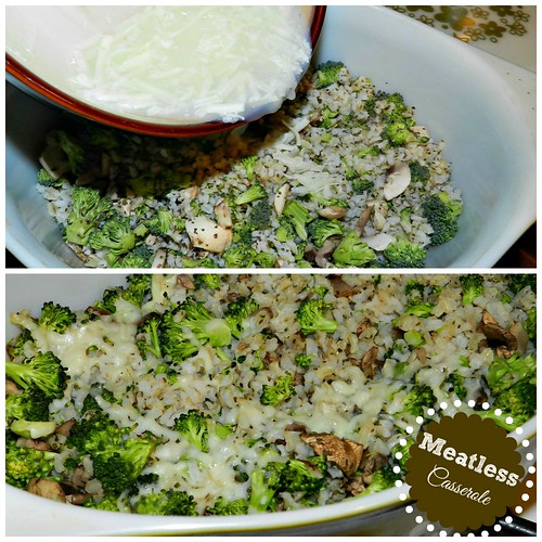 Broccoli, Mushroom & Rice Casserole
