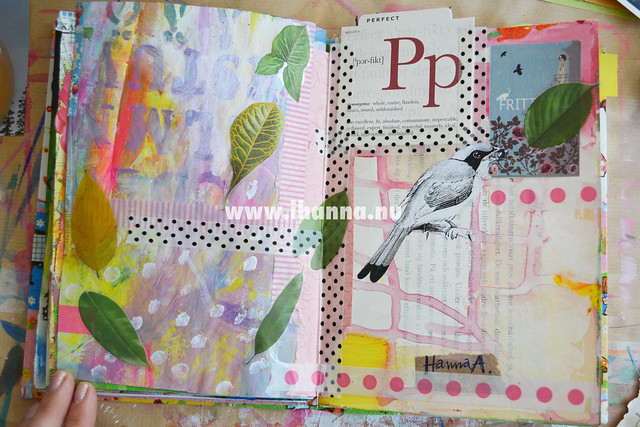 Art Journal Spread: P for perfect