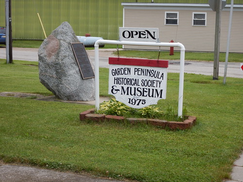 gardenpeninsula garden museum historicalsociety up upperpeninsula michigan sign