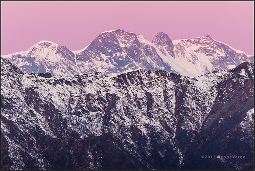 mountain alps montagne sunrise alba rosa monterosa alpi monti valsesia beppeverge