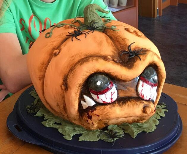 Halloween Cake for my Brother's 13th Birthday by Jennifer Je