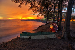 Port Dickson - Stranded Boat Sunset