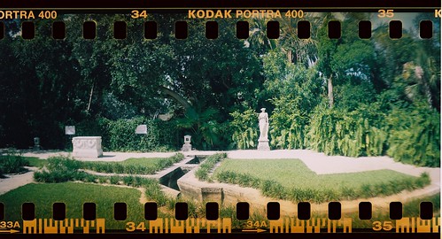 panorama film gardens analog photo florida miami lofi statues villavizcaya sprocketrocket