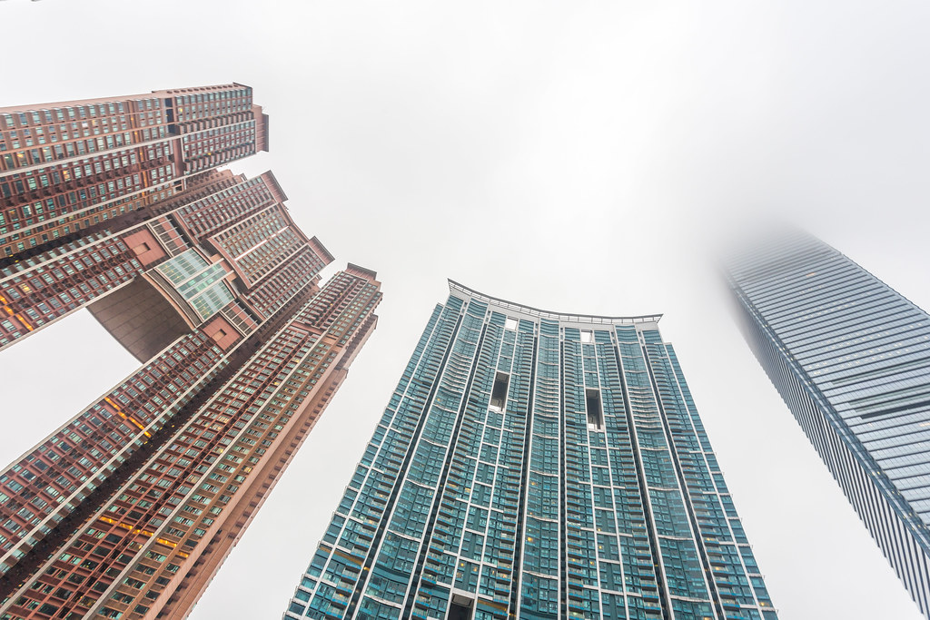 “摩天 Scraping the Sky” / 凱旋門 The Arch + 君臨天下 The Harbourside + 環球貿易廣場 International Commerce Centre / 香港摩天大廈建築之形 Hong Kong Skyscrapers Architecture Forms / SML.20130508.6D.05489