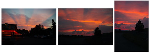 sunset red orange twilight montana missoula