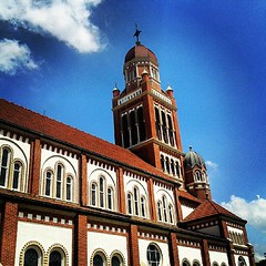 Cathedral. #Brick #Red #Church #Louisiana #Lafayette