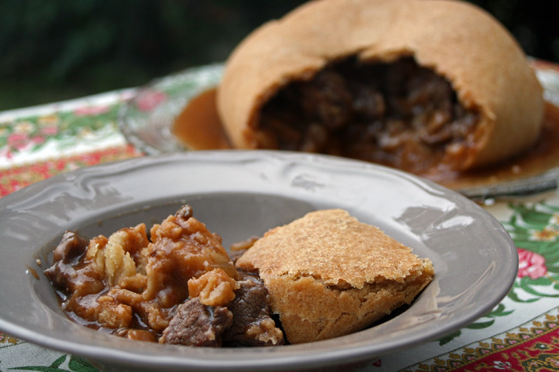 Steak and kidney pudding