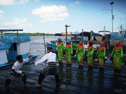 A Refreshing Welcome Dance at Port Kumai, Central Kalimantan