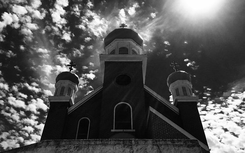 sky sun church parish clouds illinois noir exterior may holy filter russian orthodox benld 2016 dormition