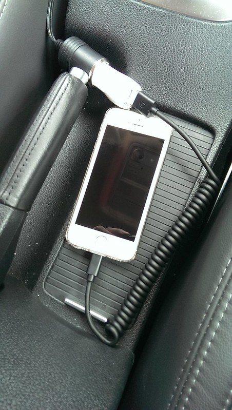 Griffin Coiled USB-to-Lightning Cable - In The Car