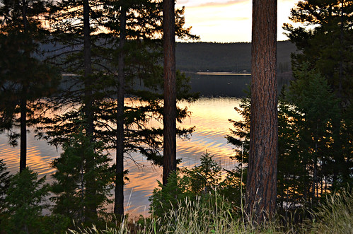 trees sunset vacation sun lake water montana september whitefish kalispell 349 littlebitterrootlake littlebitterrootlakemt