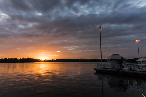 sunrise orlando dock florida disneyworld fl waterreflection