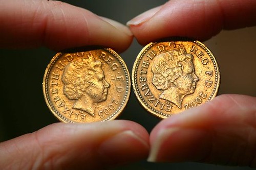 Fake pound coins