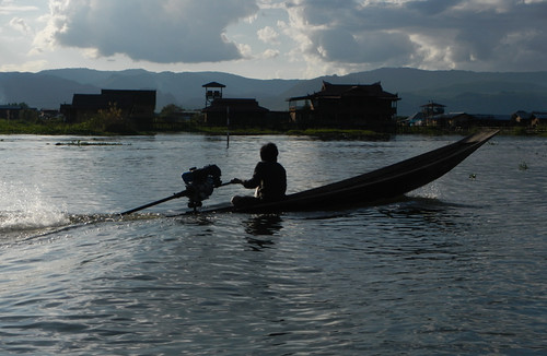 Returning from Our Boat Tour on Inle Lake