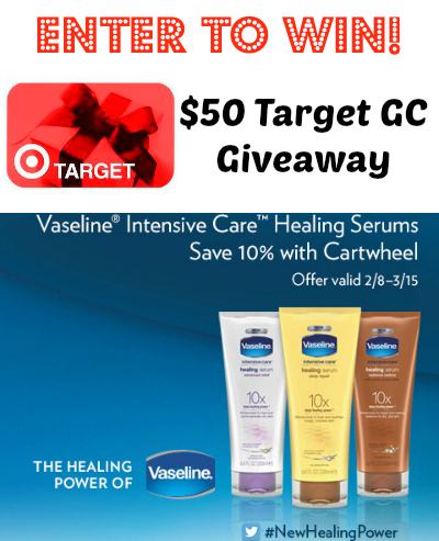 $50 Target Vaseline Giveaway