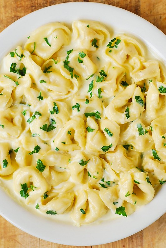 Creamy Asiago Cheese Garlic Tortellini - Julia's Album