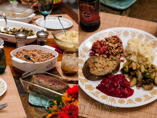 Vegan thanksgiving spread