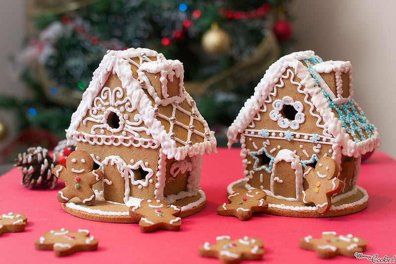 ¡La casa de galleta de jengibre donde viven los muñecos de jengibre en Navidad!