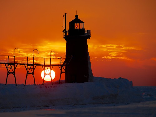 winter sunset lighthouse ice night flickr lakemichigan greatlakes nikkor300mmf4af sonyalpha7rilce7ra7r