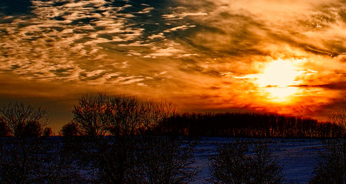 trees winter sunset sky clouds photoshop canon fire raw hills prairie topaz rebelt3 infinitexposure
