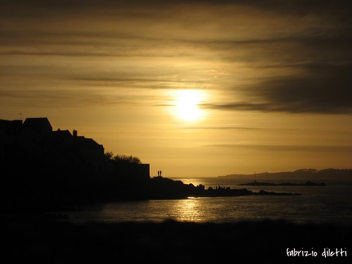 sunset france sunrise tramonto mare francia normandia