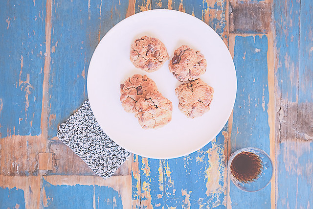 Cookies beurre de cacahuètes pépites de chocolat par morganours