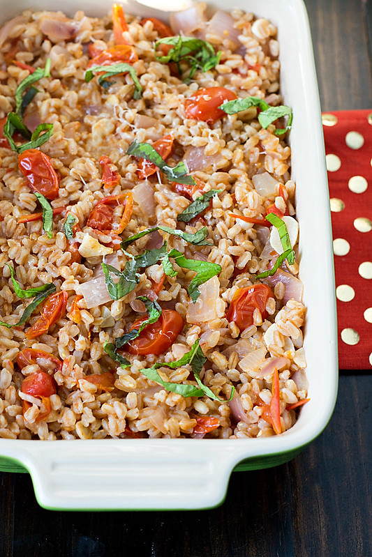 One-Pan Farro with Tomatoes