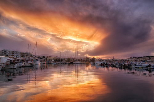 sunset sea sky clouds marina reflections boats greece crete rethymno κρήτη ελλάδα δύση ρέθυμνο βάρκεσ μαρίνα αντανακλάσεισ