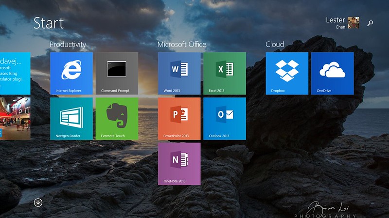 Microsoft Surface 2 - Start Screen