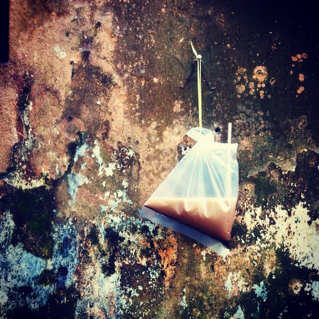 Ice-Coffee bag hanging in KL