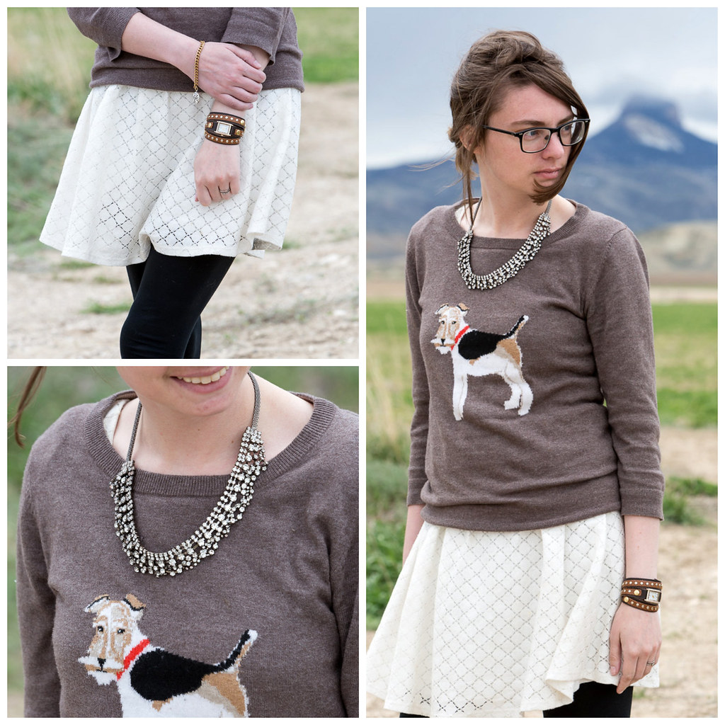 wyoming, never fully dressed, withoutastyle, joules, fox terrier, sweater, white dress, 