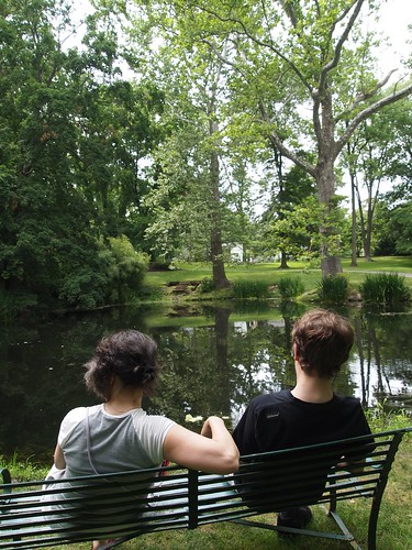 Schoepfle Garden - Birmingham, Ohio - Rosanne and Joseph enjoy the view