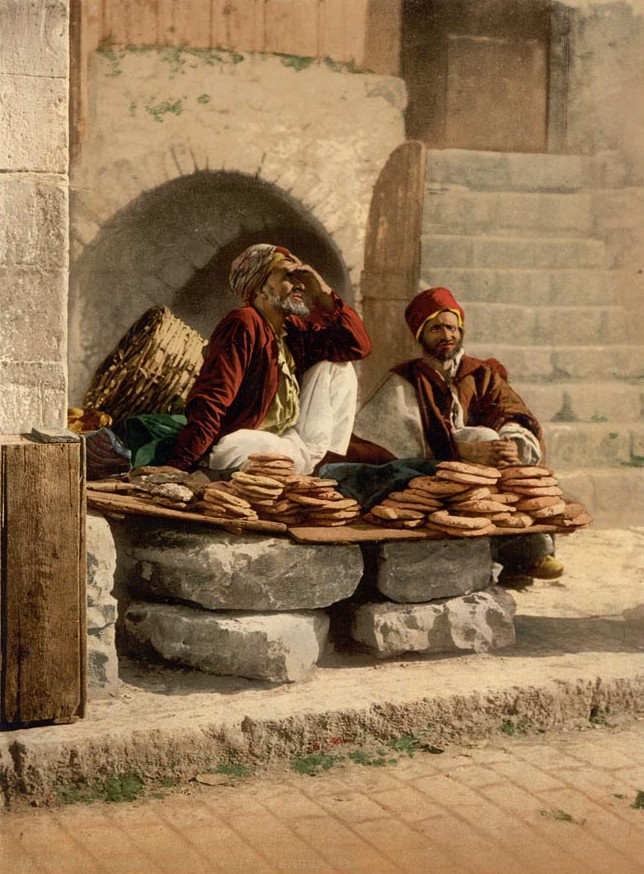 4. Vendedor de tortas en el Jerusalén bíblico. Autor, SnapShots of the Past