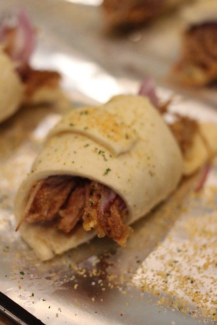 Apple Bourbon Barbecue Pulled Pork Crescents