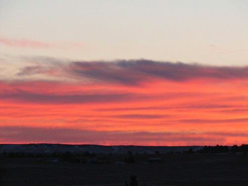 rural sunrise dawn colorado highdesert