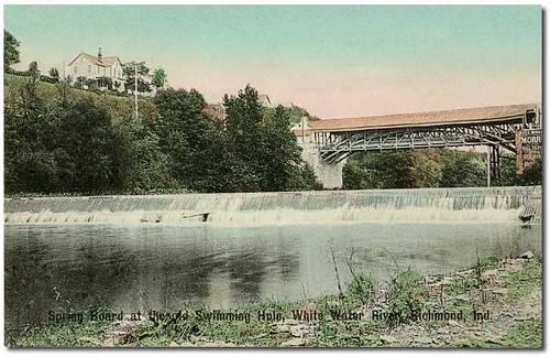 usa color history industry buildings advertising bridges indiana richmond rivers shops streams businesses waynecounty hoosierrecollections