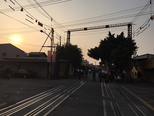 sunset streets walking railway